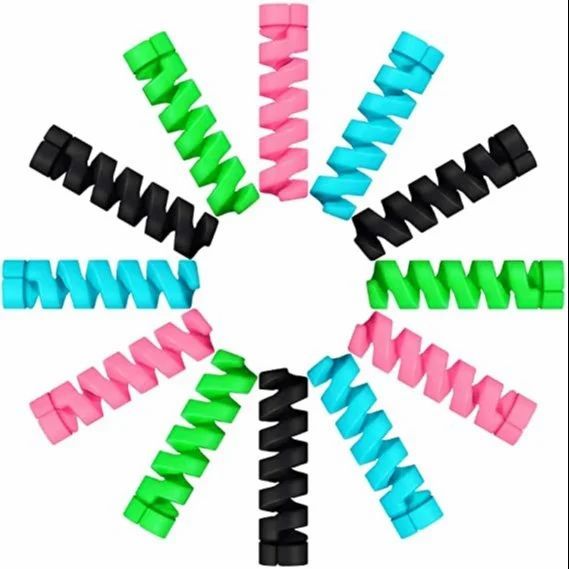 Silicone Spring Cable Protector, 4 Channels Color Any Shape Round Length 1.5 m Weights 50 Grams Packaging Type Box No of Channels 4 - Image 5