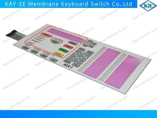 Anti-Static Multi-Color LED Transparent Window Keypad with Connector Switch for Industrial Control - Image 1