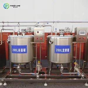 Dairy Processing Cream Cheese Vat Slice Making 2000L Milk Yogurt Production Machine - Image 4