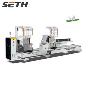 Window Machine Manufacture PVC/UPVC Window and Door Making Machine Double Head Mitre Saw Cutting Saw Machine - Image 6