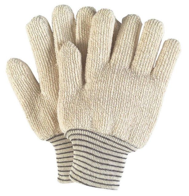Bakery Terry 5 Finger Glove, Triple Palm Terry Mittens Terry Cloth Working Glove & Mitts - Image 3