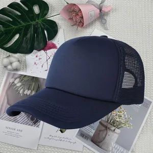 Custom Logo Sponge Mesh Hat Cap Hat Baseball Cap Snapback Cap Trucker Cap - Image 1