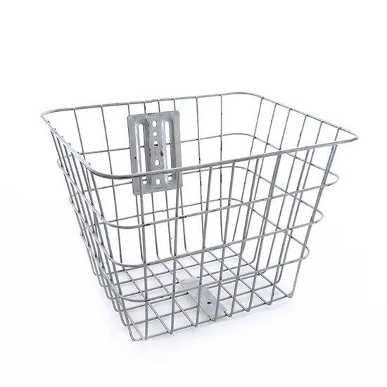 Stylish Metal Bicycle Baskets in Three Color Choices for Storage - Image 2