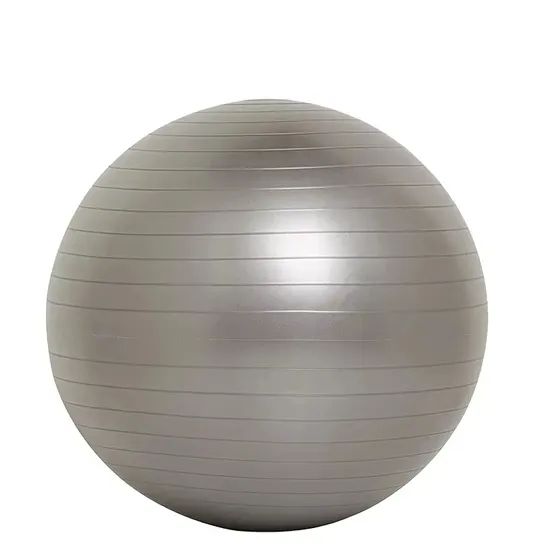 Wholesale PVC Anti-Burst Yoga Exercise Ball with Striped Non-Slip Elastic Pilates Accessories Customizable - Image 5