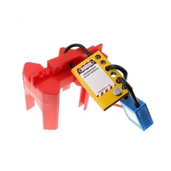 Heavy-Duty Lockout Hasp Set with Durable Safety Padlocks Color Yellow OEM Accepable Feature Durable Model NO. M-D26 Trademark - Image 1