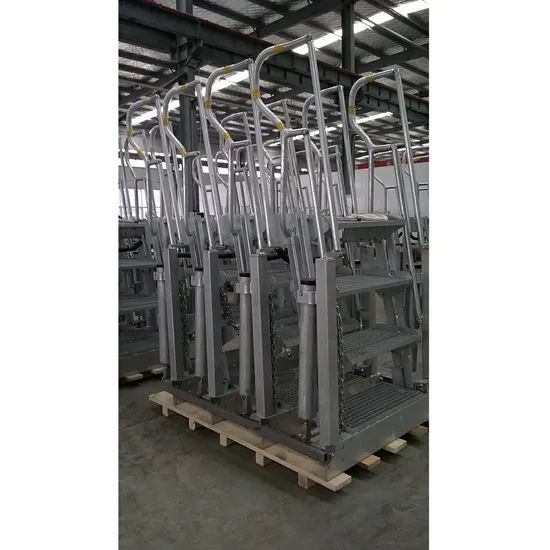 3 Steps Folding Stairs for Machinery Top Maintenance - Image 3