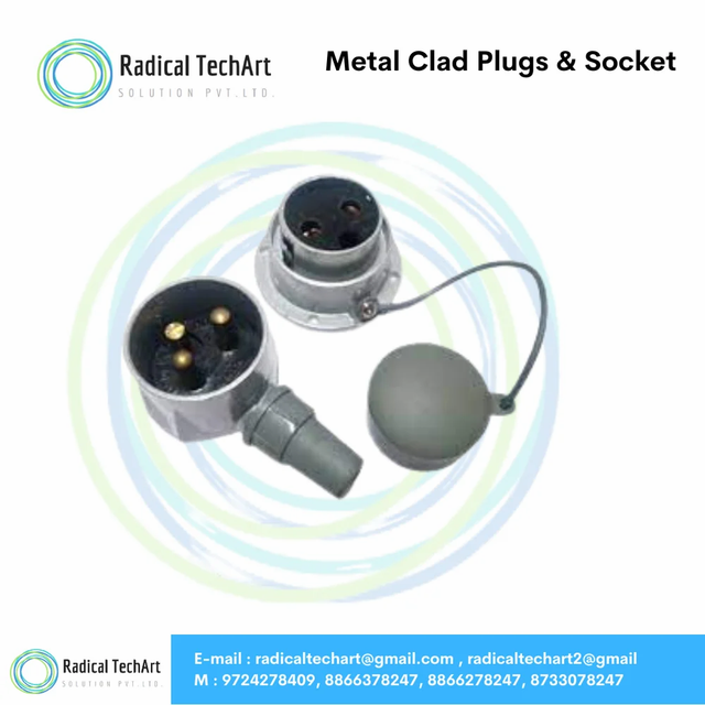 Metal Clad Plugs & Socket Warranty no Pole Tye 3 pole Material Aluminum Pin Type 3 Pin Socket Socket With Shutter Yes Pin Configuration 2 Pin, 3 - Image 1