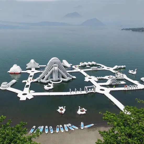 China Manufacturer New Design Inflatable Floating Water Park Obstacle Course - Image 4