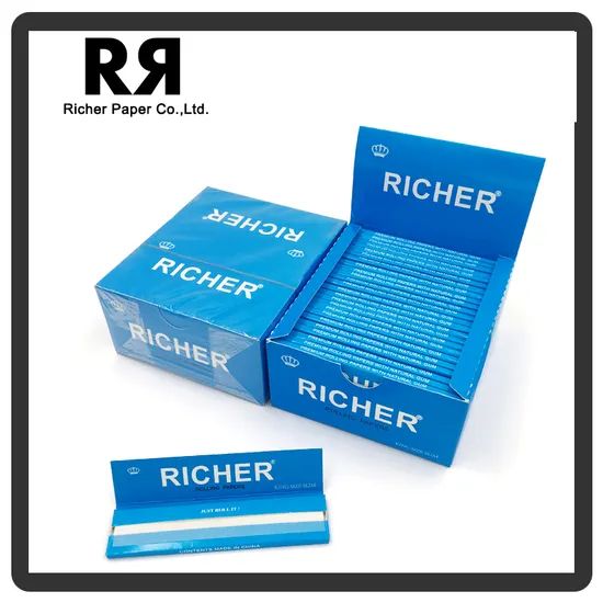 Custom Brand Hemp Rice Virgin Paper 78x44mm Bleached Unbleached Fsc Sgs 50Booklets Carton 1Wk Sample Free - Image 2