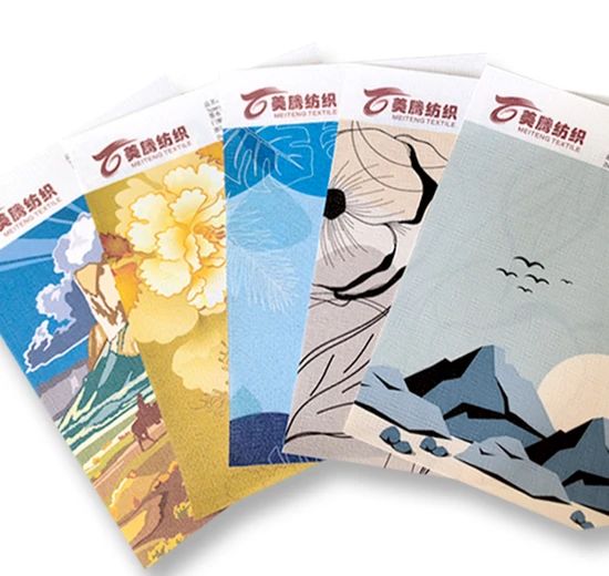 Modern White Fabric with Eye-Catching Printing for Stylish Environments - Image 3
