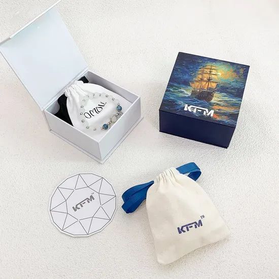 Premium Customized Cardboard Ring Bracelet Storage Jewelry Magnet Packaging Box - Image 2