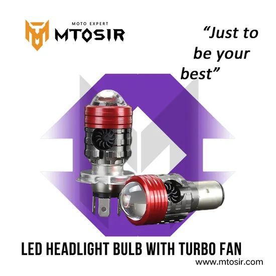 Universal LED Headlight Bulb with Turbo Fan Motorcycle Accessories - Image 2