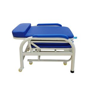 Medical Hospital Furniture Basic Accompany Chair with Reinforced Bracket Easy Fold 250kg Load Capacity Steel - Image 4