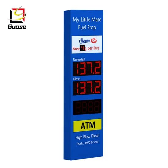Solar Road Directional Pylon Sign for Gas Station in LED Displays - Image 6