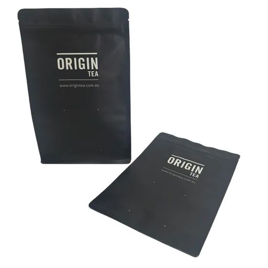 Changjiang Factroy High Quality Black Flat Bottom Bag for Tea Powder - Image 4