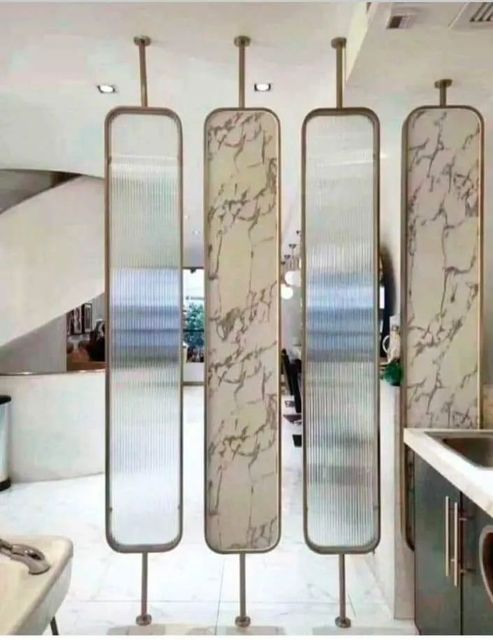 Stainless Steel Pvd Collar Partitions Usage Interior design Coating Film Type PVD Material Stainless steel Color GOLD, ROSE GOLD, - Image 1