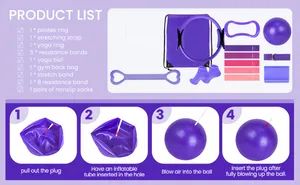 Pilates Kit 13PCS Home Gym Fitness Yoga Set Pilates Kit for Women - Image 6