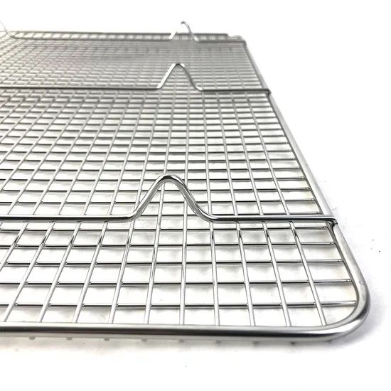 Wire Mesh Microwave Baking Rack Cooling Baking Rack Stainless Steel BBQ Grill Grates - Image 2