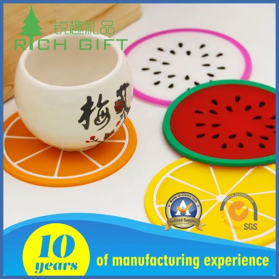 Custom Promotional Silicone/Plastic/Rubber/Soft PVC Cup Coaster for Tea or Coffee - Image 1