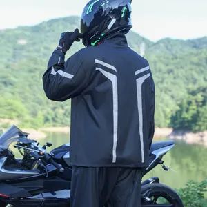 Double Front Zippers High Quality Rain Coat Set - Image 4