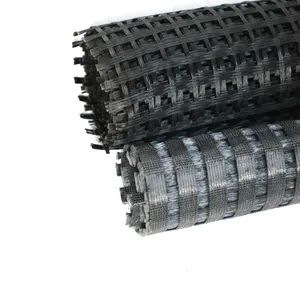 Bitumen Coating Road Paving Material Fiberglass Geogrid Width 1-6m Color Black Origin China Size 50X50kN/M HS Code - Image 5