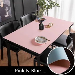 LFGB Tablecloth Waterproof PU PVC Leather Kitchen Table Runner Mat Desk Mats - Image 2