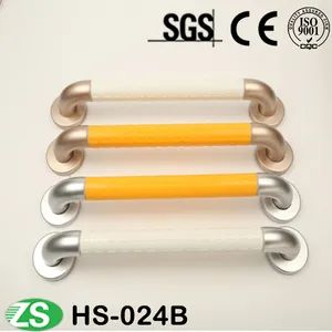 High Quality PVC Angle Handicap Toilet Grab Bars Color White Trademark ZS Origin China Diameter 35mm Material Plastic Trade Term - Image 1