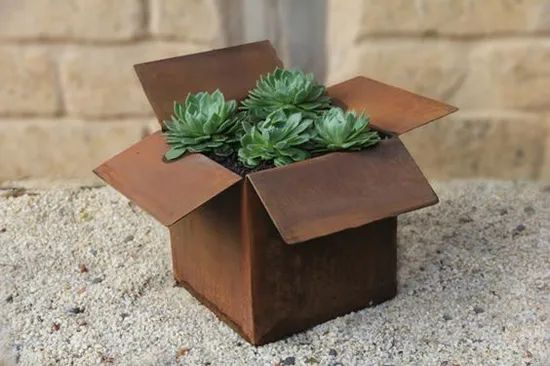 Round Flower Planter Pots Corten Steel Tree Large Planter Pots - Image 4