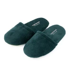 Thick Sponge Slippers Black Hotel Slippers Open Toe Type Slipper Sole 5.5 mm EVA Thickness Thick Origin Yangzhou Hotel Towel - Image 1