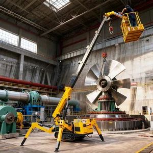 5tons Mini Size Crawler Spider Crane for Glass Installation Work - Image 4