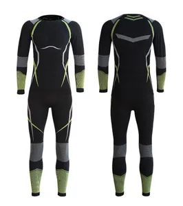 Tight Ski Suit Quick-Drying Top Compression Pants Sweat-Wicking and Warm Base Layer - Image 1