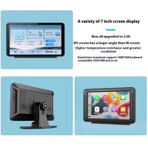 New 7 Inch Wireless Carplay Portable Car Navigator Multimedia Bluetooth MP5 Player - Image 3