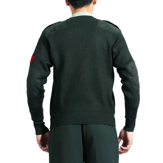 Custom Winter Custom Officer Mens 100% Wool Sweaters - Image 2