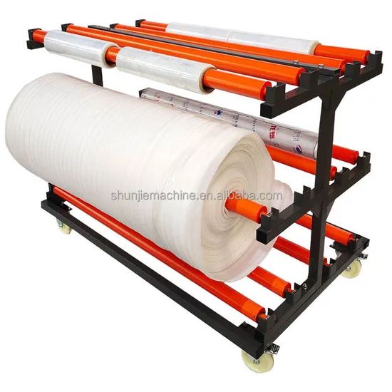 Window Screen Mesh Transport Cart Screen Window Net Storage Rack Cloth Transfer Dolly Gasket Roller - Image 1