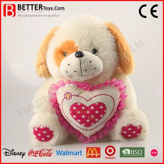 Valentine Gift Stuffed Animals Plush Dog Soft Puppet Toy Age All Age Trademark OEM HS Code 9503002100 Model NO. BT-0601026 - Image 2