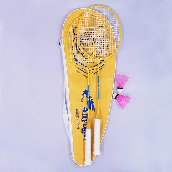 Steel Badminton Rackets Set with Plastic Shuttlecocks - Image 6