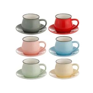 Assorted Color Ceramic Coffee Cups Coffee Mugs Set Type Mugs MOQ 1000 PCS Technics Glaze Style Creative Color Multicolor - Image 5