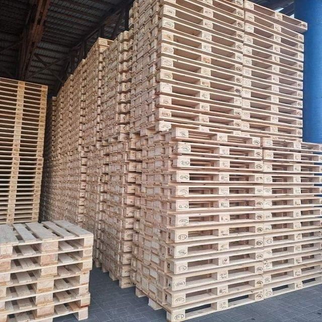 High Quality EPAL Pine Euro Pallets 800mm X 1200mm Certified epal euro Wood pallets for warehouse Garden Projects - Image 3