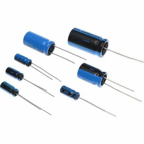 Electrical Capacitor Through Hole Number Of Pin 2 Pin Pin Material Aluminium Voltage Rating 12-25 V Power Source - Image 1