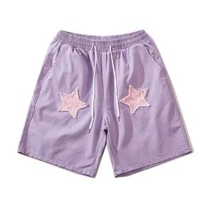 Custom Patch Embroider Logo Biker Shorts Terry Gym Sweat Shorts - Image 3