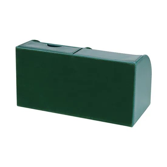 Multi-Functional PU Leather Desktop Organizer Storage Box Red Pen Holders - Image 3
