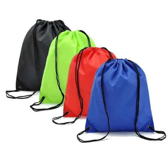 Promotional Drawstring Backpack Customize Polyester Drawstring Gift Bag - Image 6