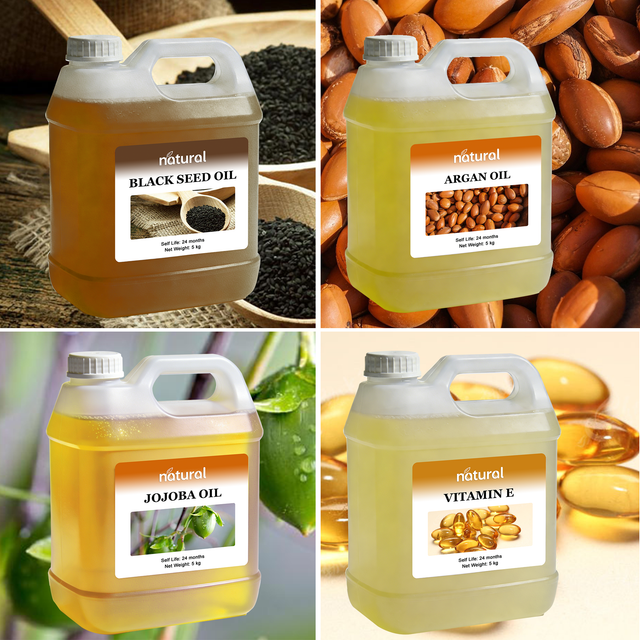 China Factory Organic Cold Pressed Carrier Oils Jojoba Avocado Rosehip Almond Argan Grapeseed Oil in Bulk for Skin Care - Image 3