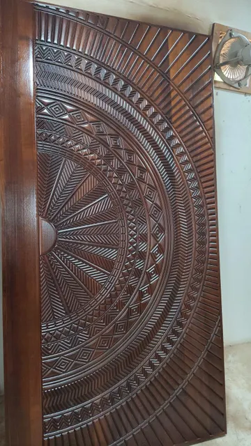 Imported Teak wood Carving Main Door - Image 3