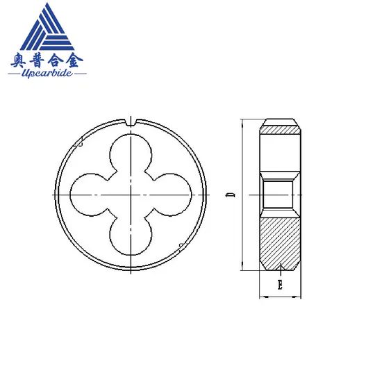 M14*1.5 Wear Resistant Carbon Steel Threading Die Pieces 20 Origin Zhuzhou Brand Upcarbide HS Code 950790000 Model NO. - Image 3
