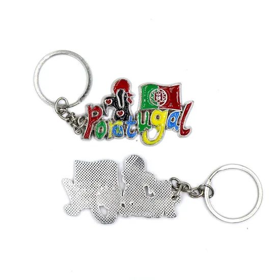 Custom Metal Keychain for Portugal Tourist Souvenirs - Image 2