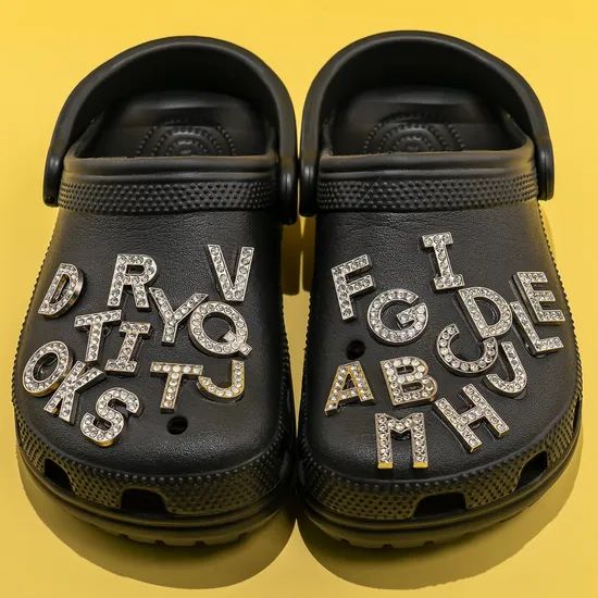 Wholesale New Arrival Custom Metal Bling Letters Shoe Decorations - Image 2