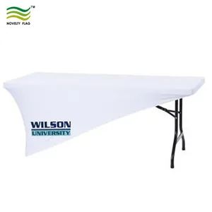 Advertising Custom Printing Polyester Fitted Elastic Table Covers - Image 3
