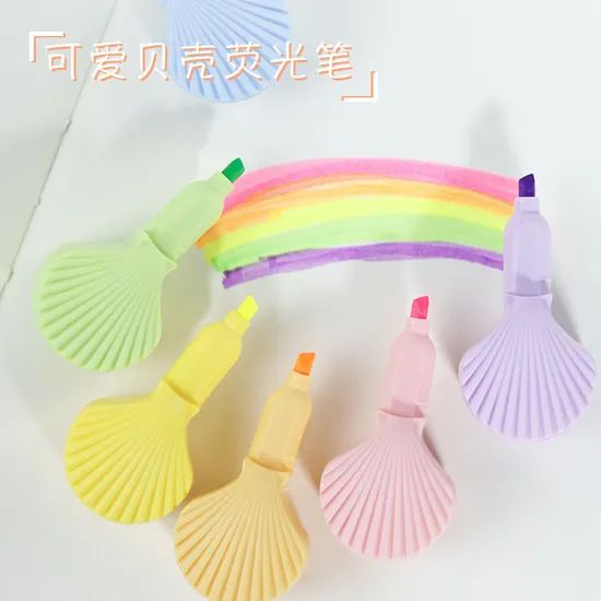 Wholesale Mini Cute Shell Creative Cartoon Highlighter Pen Set (WH 11297J-3XK) - Image 3