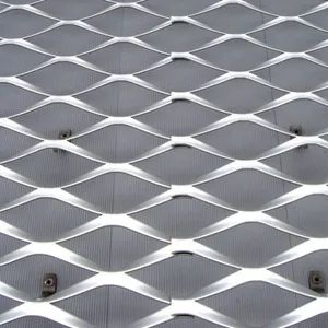 Silver Aluminum Metal Expanded Metal Mesh - Image 1
